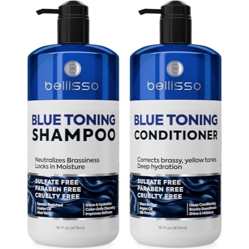 Bellisso Blue Shampoo and Conditioner Set