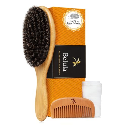 Belula 100% Boar Bristle Hair Brush