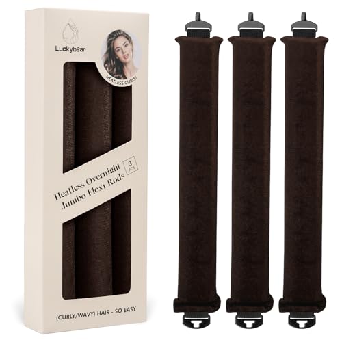 Luckybear Jumbo Satin Heatless Flexi Rods (3-Piece)